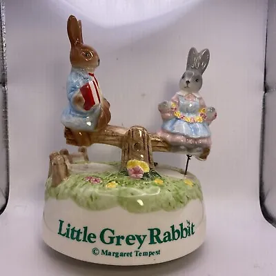 Little Grey Rabbit Music Box Margaret Tempest “Oh What A Beautiful Morning” • $34.99