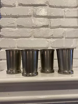 Vintage International Pewter 4 Mint Julep Cups 4 1/4”  277 25-5 Made In England • $99