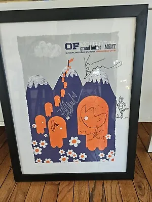 Of Montreal Signed 7 Concert 18x24 Poster Silkscreen Print - MGMT Grand Buffet • $50