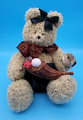 Vintage Music Box Teddy Bear Plush (winder Needs Repair) • $2