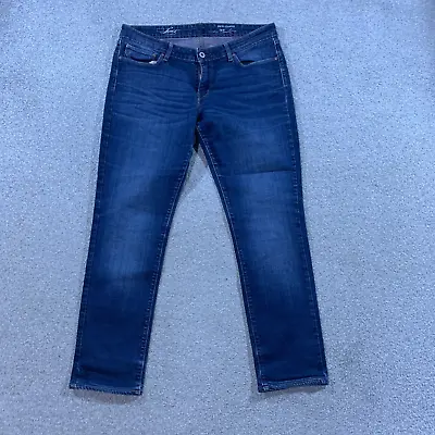 LEVI'S Demi Curve Jeans Womens (32 Inch Waist) (28 Inch Leg) Skinny Fit Blue • £12.99