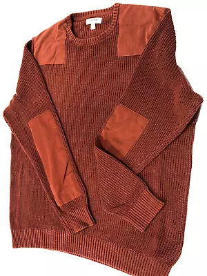 Men's 100% Soft Cotton Knitted Sweater  XXL Tall  Rust Color • $18