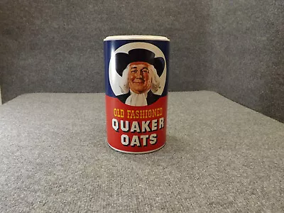 Old Fashioned Quaker Oats Ceramic Cookie Jar Spoon Holder Regal China No Lid • $19.98