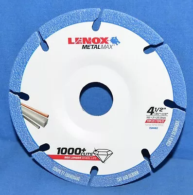 Lenox MetalMax 4 1/2” 1000+ Cuts Diamond Edge Saw Blade Type 27 • $17.95