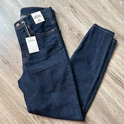 J. Crew 9  High Rise Toothpick Dark Wash Jeans Size 27 NWT • $58