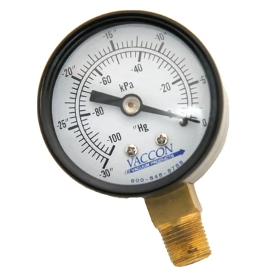 $29.90 • Buy Vaccon VG-150 0-30  Hg Dry Vacuum Gauge W/ 1-1/2  Dial Face And 1/8  NPT Bottom