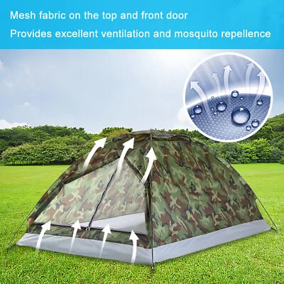 Fishing / Camping 1-2 Man Waterproof Two Person  Tent Camo - Camouflage G2M2 • £17.39