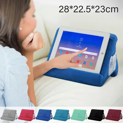 Soft Pillow Lap Stand For IPad Holder Tablet Multi-Angle Phone Cushion Laptop • £9.75