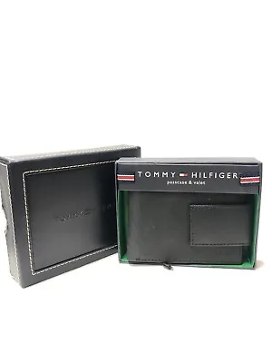 £16.99 • Buy Men’s Black Tommy Hilfiger Leather Wallet Nw Bifold Style