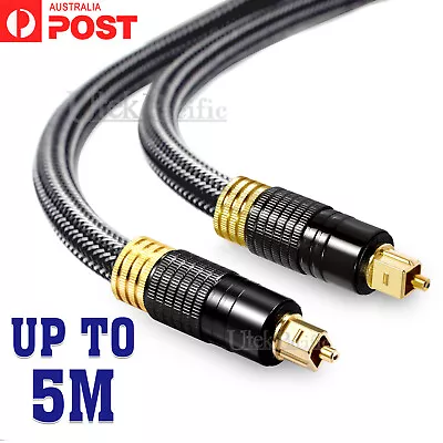 Premium Gold Plated Toslink Optical Fiber Audio Cable SPDIF Surround Sound • $9.95