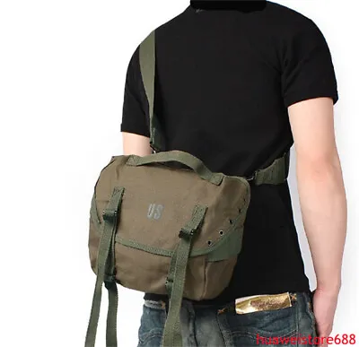 U.S. Vietnam War Combat Field M1961 Butt Pack Canvas Waist Bag WWII Replica  • $30.66