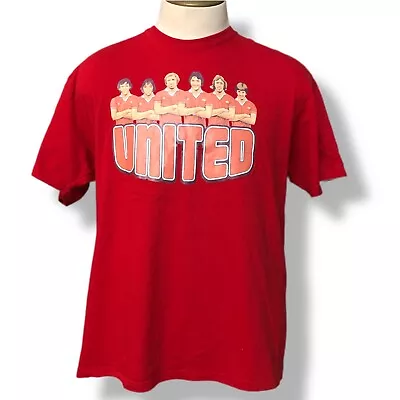 Manchester United 1970s Players Soccer Team T Shirt T-34 Men's LARGE • $29.90