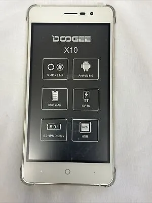 DOOGEE X10 Unlocked Smartphone Dual SIM 3G 8GB  Android 6.0- 5” IPS Display • $49.99