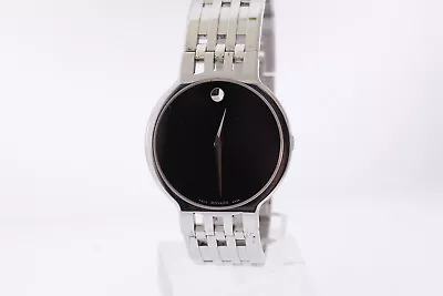 Movado 0606042 Espreranzo Stainless Steel Black Dial Watch • $308