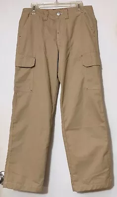 True Religion Women's Big T Military Cargo Pants Travertine Khaki 30 MSRP $139 • $49.99