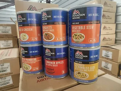 Mountain House Freeze Dried Food - 6 Assorted Can - Good Still 2039-2048 • $185