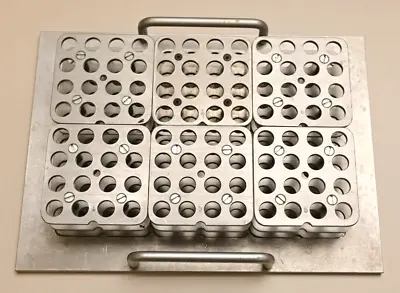 96-Well Aluminum Test Tube Holder/Rack/Tray For Robotic Chemistry 10mm Vials • $58