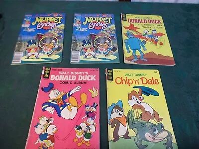 5-1964/88-Marvel & Disney Comic Books-Donald Duck/Chip 'n Dale/Muppet Babies • $34.18