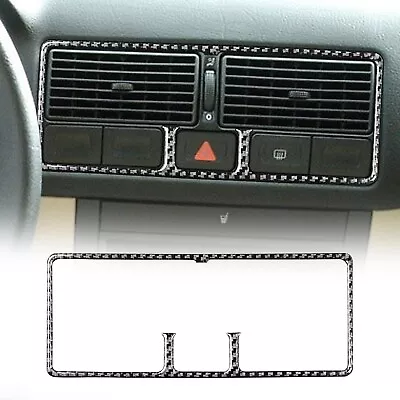 1pcs Carbon Fiber Center Air Vent Outlet Cover Trim For VW Golf 4 MK4 1999-2004 • $12.96