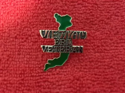 Vietnam Era Veteran Map Of Vietnam Hat Pin • $8.90