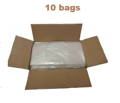 £5.39 • Buy Extra Strong 200G Clear Rubbish Bin Bags Refuse Sacks Virgin Waste 18 X32 X39