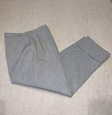 Designer Vertigo Paris Capri Gray Pants Cuffed 38 US 6 • $32