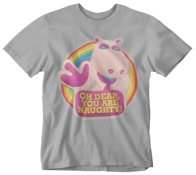 Rainbow T-Shirt George Naughty Tee TV Cool Yolo 80s 90s Retro Sport Kids   • £9.99