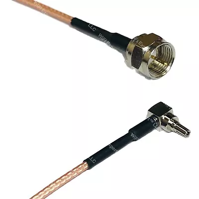 RG316 F MALE To CRC9 MALE ANGLE RF Cable Rapid-SHIP LOT • $9.24