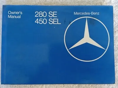 Mercedes-Benz 280SE 450SEL 6.9 Owner's Manual 1978 • $125
