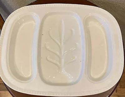 Vintage California Pottery Divided Meat Platter • $25.99