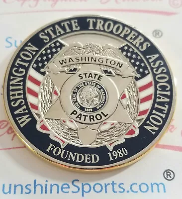 Washington State Patrol Challeng Coin State Police 1.75  LAPD FBI CHP  • $12.75