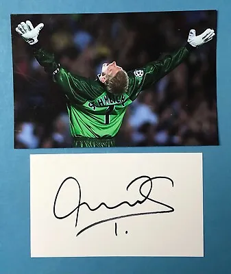 £5 • Buy PETER SCHMEICHEL SIGNED CARD 5x3  Manchester United Legend