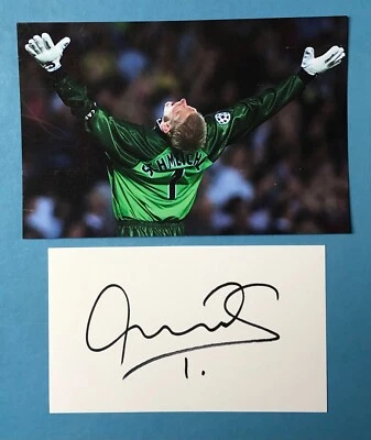 £5 • Buy PETER SCHMEICHEL SIGNED CARD 5x3  Manchester United Legend