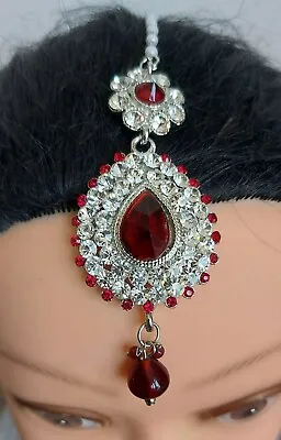 £5.99 • Buy Matha Tikka Forehead Bridal Indian Jewellery Bollywood Fashions