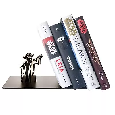 Master Yoda Force Metal Bookend Double-Sided Printing Yoda Pattern Creative... • $44.92