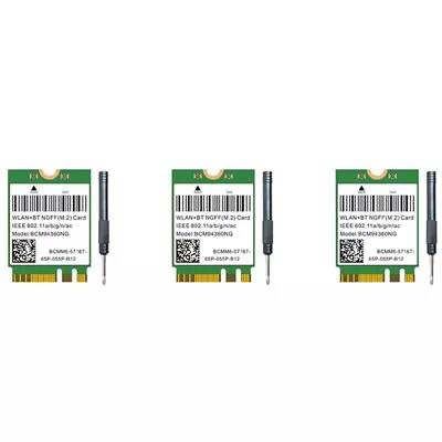 3X Dual Band 1200Mbps BCM94360NG WiFi Card For MacOS Hackintosh 802.11Ac2707 • £71.75