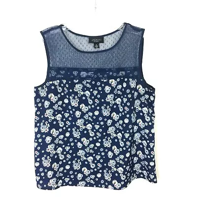 $11.04 • Buy Jason Wu For Target Size S Blue Floral Pullover Sleeveless Blouse
