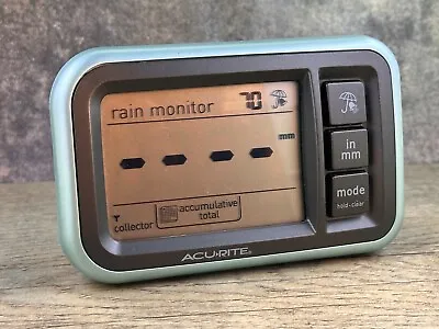 AcuRite Digital Rain Gauge Display Unit 00614 Wireless - Tested • $22