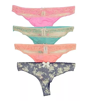 Marie Meili Lace Mesh Thong Panties Women's SMLXL • £9.49