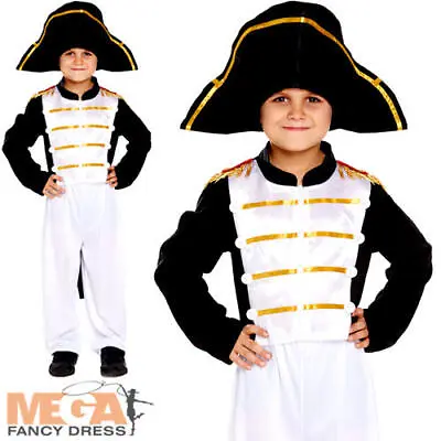 Napoleon Boys Fancy Dress French Revolution Historical Childrens Kid Costume New • £8.99