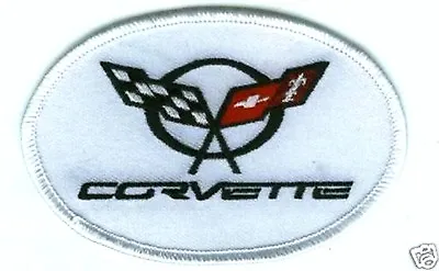 CORVETTE RACING TEAM VETTE RACING LOGO C-5 FINE Iron-on EMBROIDERED PATCH   • $12.99