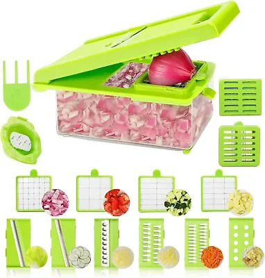  Ultimate Mandoline Slicer - Effortlessly Slice Dice And Grate With 15 In 1 Ad • £15.24