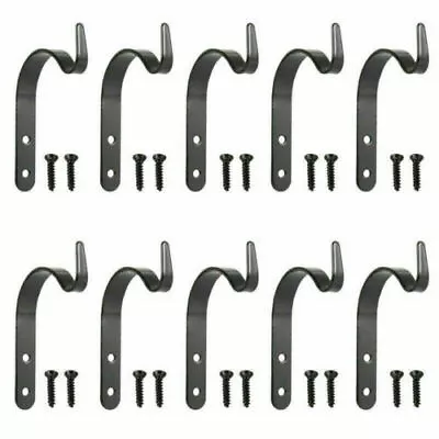 4-20 Pc Bracket Fence Panel Garden Hanging Hooks Wall Basket Plant Holder Hanger • £4.80