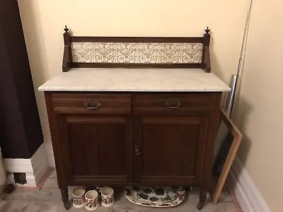 Victorian Marble Washstand Sideboard Cupboard Harrogate London • £120