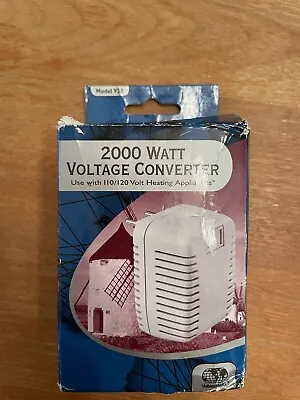 Hybrinetics 2000 Watt Voltage Converter For 110/120 Heating Appliances Model V20 • $9.95