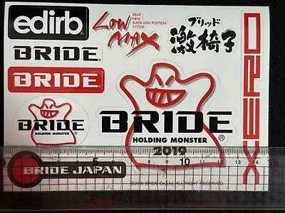 BRIDE Holding Monster Decal Sticker Bracket Seat 2019 Bride Japan • $14