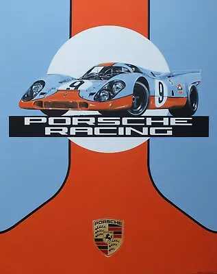 🏎️ Porsche Gulf Racing F1 Vintage Art Poster 22x17 – High-Quality Print • $64.95