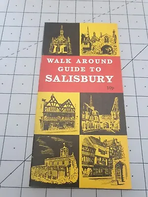 Walk Around Guide To Salisbury 1971 Vintage Visitors Souvenir Guide Pamphlet • £7.20