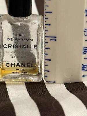 Vintage Cristalle Chanel .13 Fl Oz. /4mL Bottle With Only About 1/8th Remaining • $17