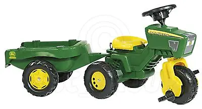 $158.26 • Buy Rolly John Deere Ride On Pedal Tractor Trike Complete With Sound Steering Wheel